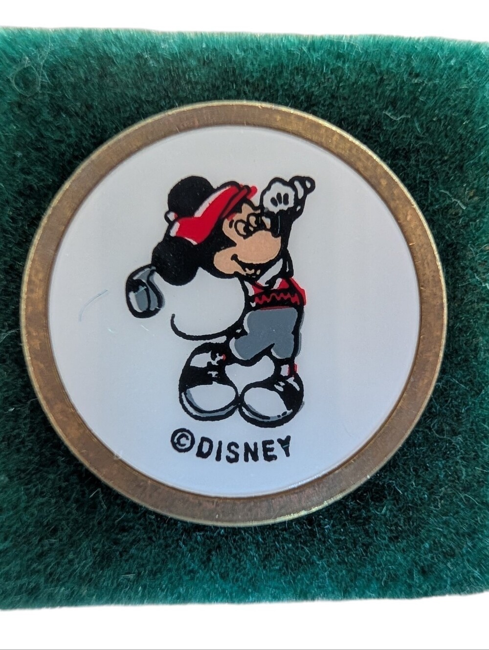 Vintage Mickey Mouse Disney Brass Golf Maker